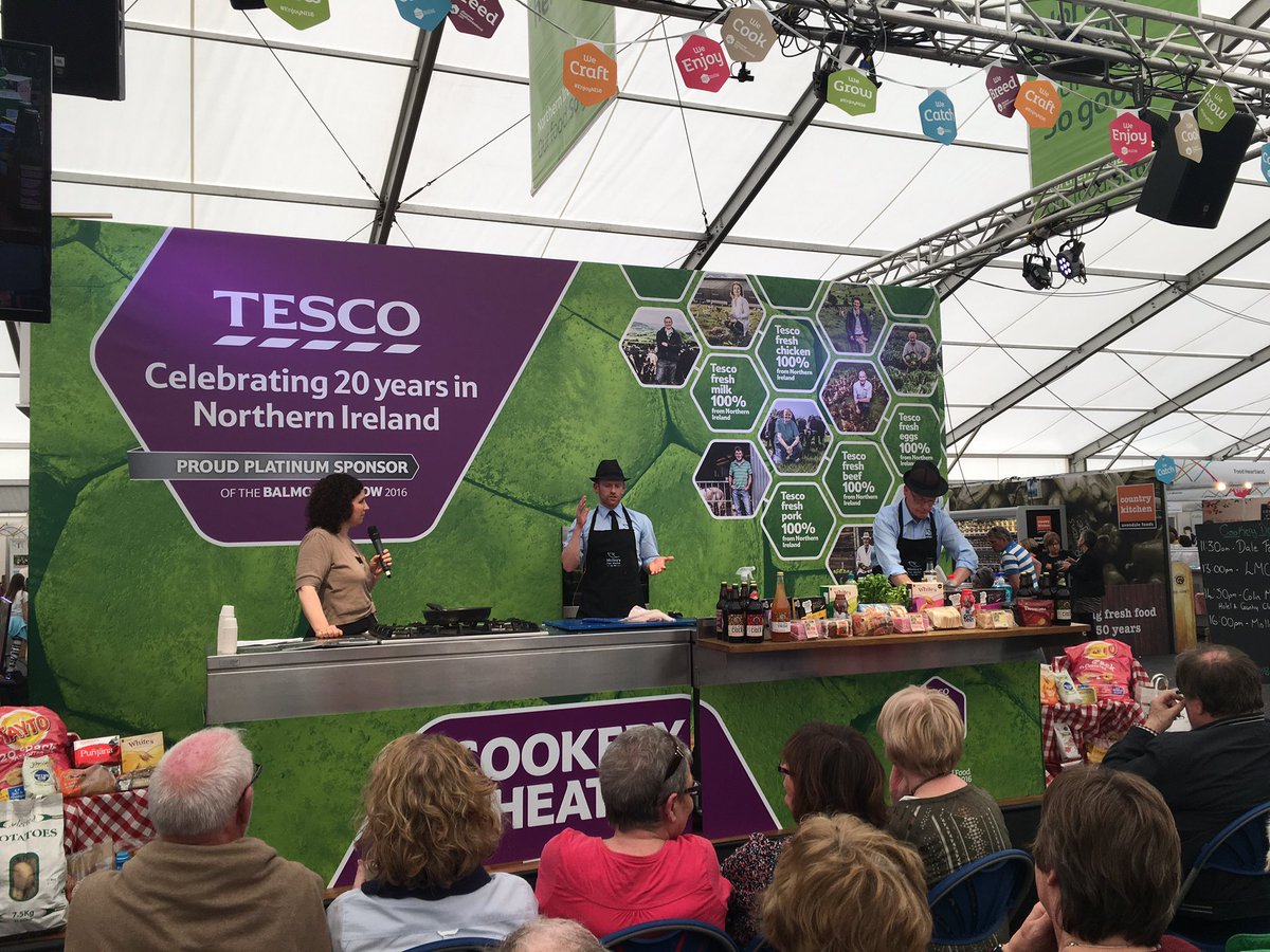 Food_NI's tweet photo. Great cookery demo by @MolloysFishMark on right now at the @Tesco_NIreland kitchen @balmoralshow in #FoodNIPavilion https://t.co/J2t54jNN1W
