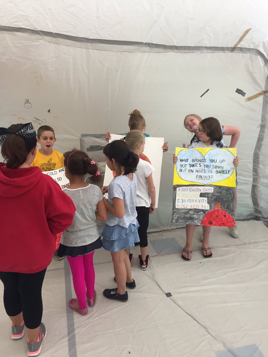 mrsnavasclass's tweet photo. Sharing our Mars day experience with the rest of our school! @ZuniEagles @ABQschools https://t.co/c6Eu76geBC