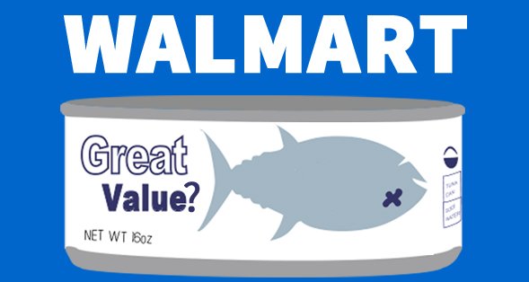 Hey <a href="/Walmart/">Walmart</a>, stop destroying our oceans to fill your #GreatValue brand tuna cans! bit.ly/1X18h4x