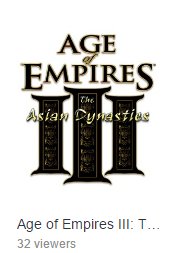 ESOCommunity's tweet photo. Twitch finally updated the aoe3 logo. No more ugly purple screen, but a proper aoe3 logo instead. https://t.co/K9sDqmkNQr