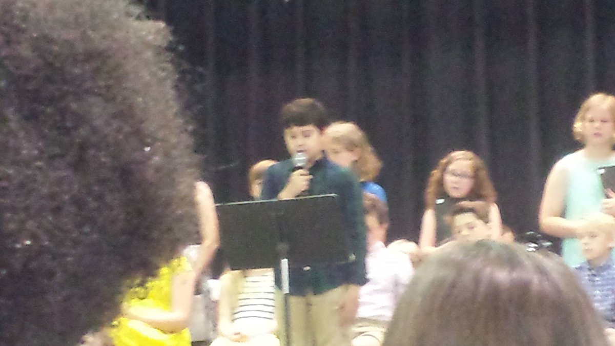 RusComputerlab's tweet image. 5th graders overcoming their fears speaking in front of all EEE students, teachers, and parents! #waytogo