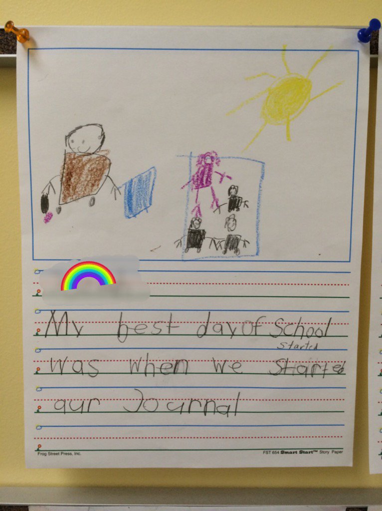 MissFizTeach's tweet photo. Writing about our best days in school. #dedicatedwriter https://t.co/ji6CGwi3b4
