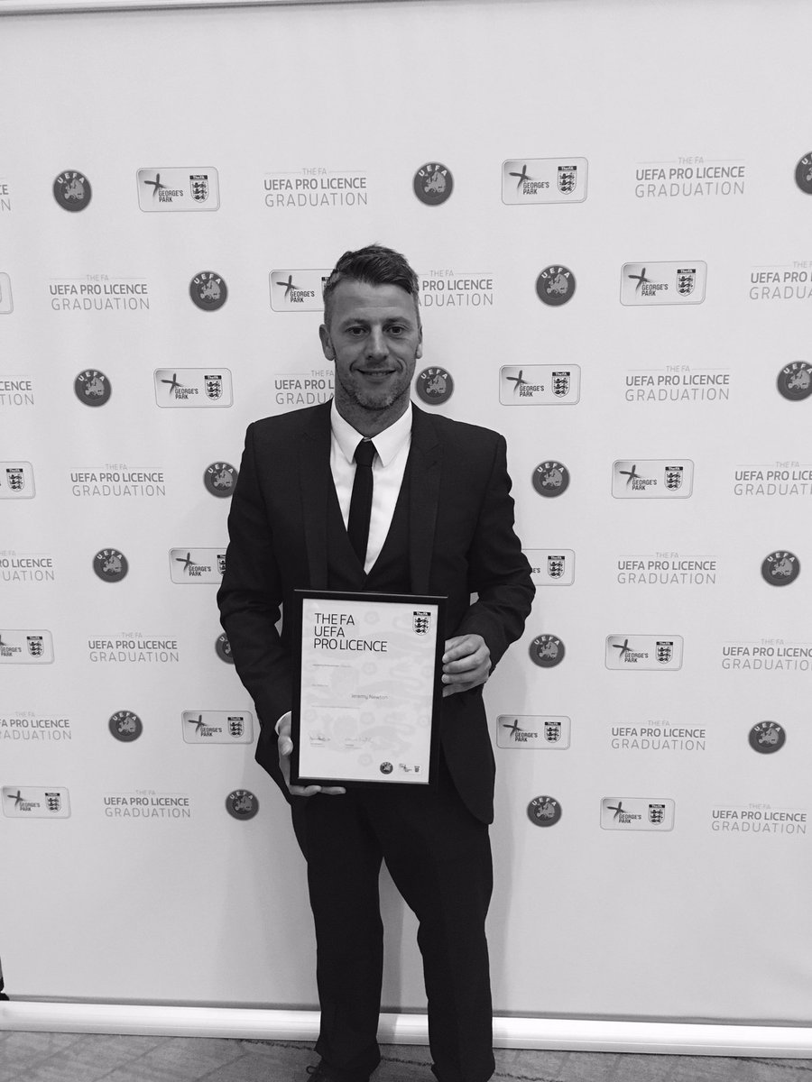 academystfc's tweet image. Congratulations to our Academy Manager on graduating with his UEFA Pro License.