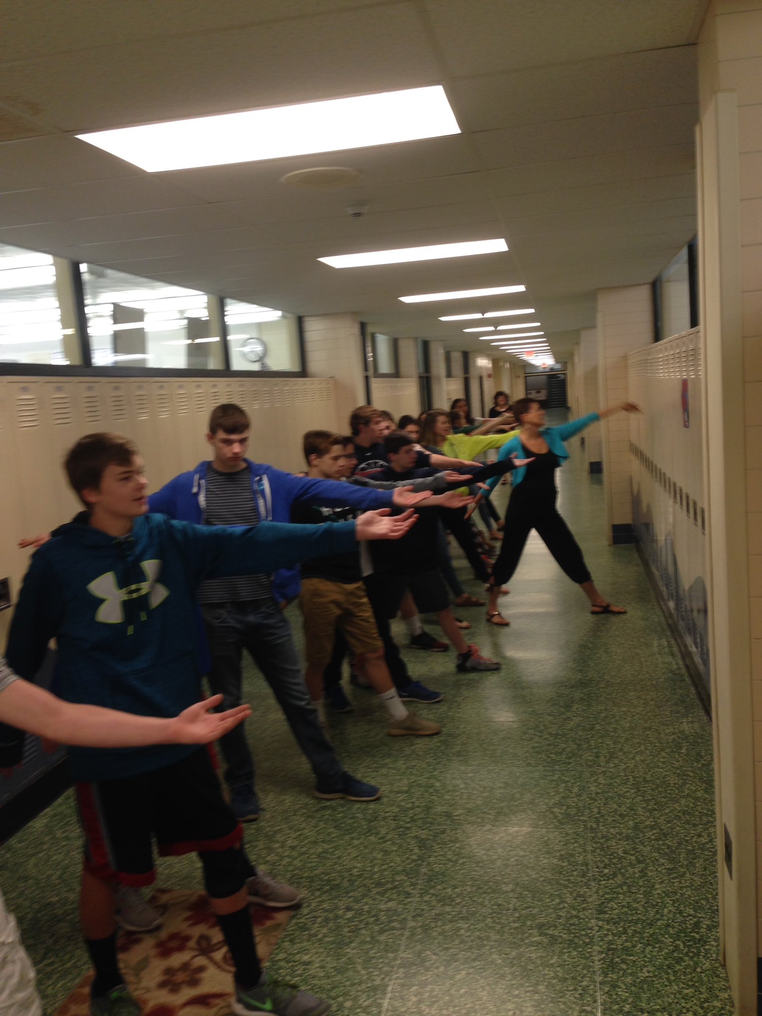 Minerva DeLand on Twitter "mindfulness stretching 1st period with Ms
