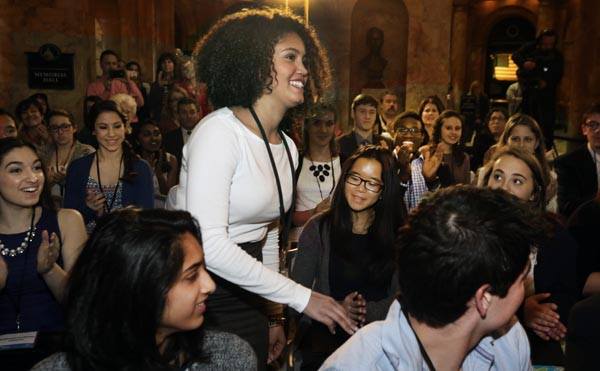 BillBrettBoston's tweet image. My photo of @comcast @NBCUniversal award ceremony @ Mass State House. Scholarships for local students. #philanthorpy