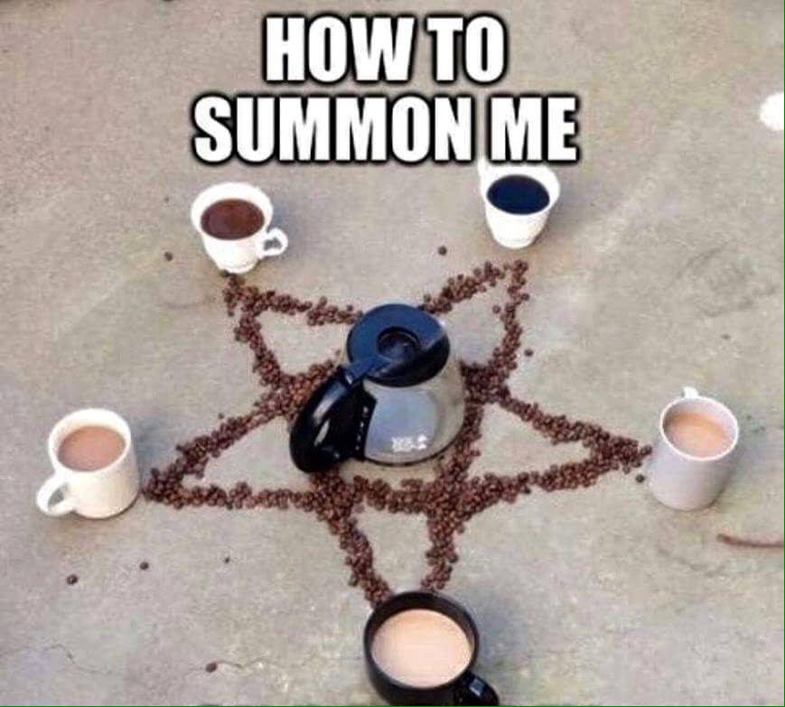 BigRedVikin9's tweet photo. This is how you summon me #coffee #addict #awesomejuice #cantstartwithoutit #horror https://t.co/mzLQXpqeGn