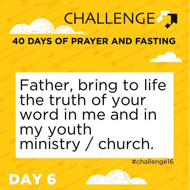 efcaChallenge's tweet photo. Father, bring to life the truth of your word in me and in my youth ministry and church. #Challenge16 #prayer https://t.co/TlIYc4p2ge