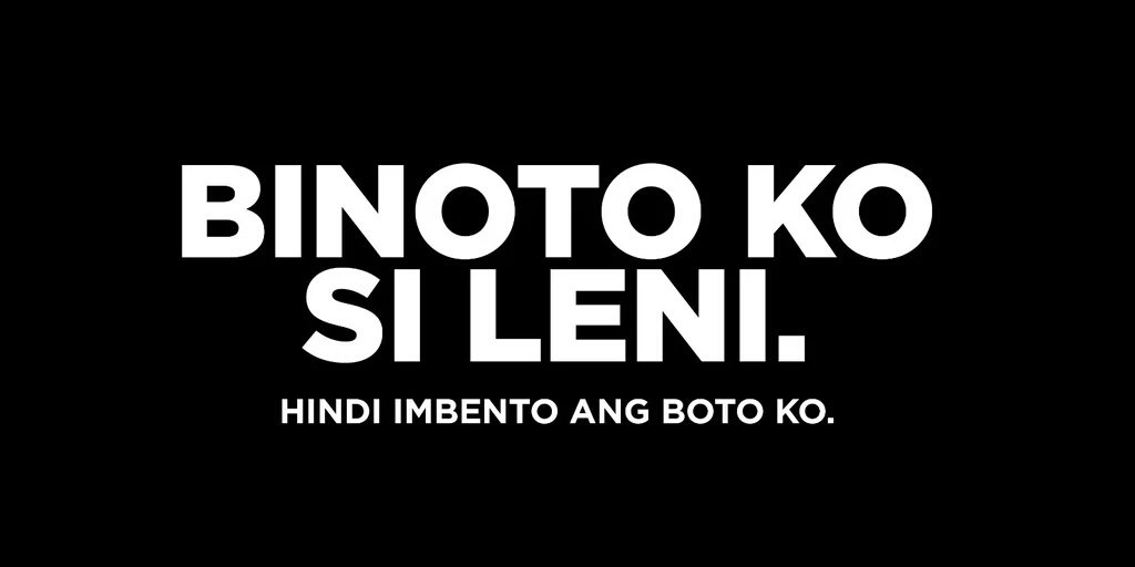 BayangMatuwid's tweet photo. Si @lenirobredo ang boto ko! Hindi yan daya! Hindi yan lutong Marcos. 

#LabanLeni
#LeniTheRealVP
#BeReady4Leni https://t.co/BgwTNnejWp