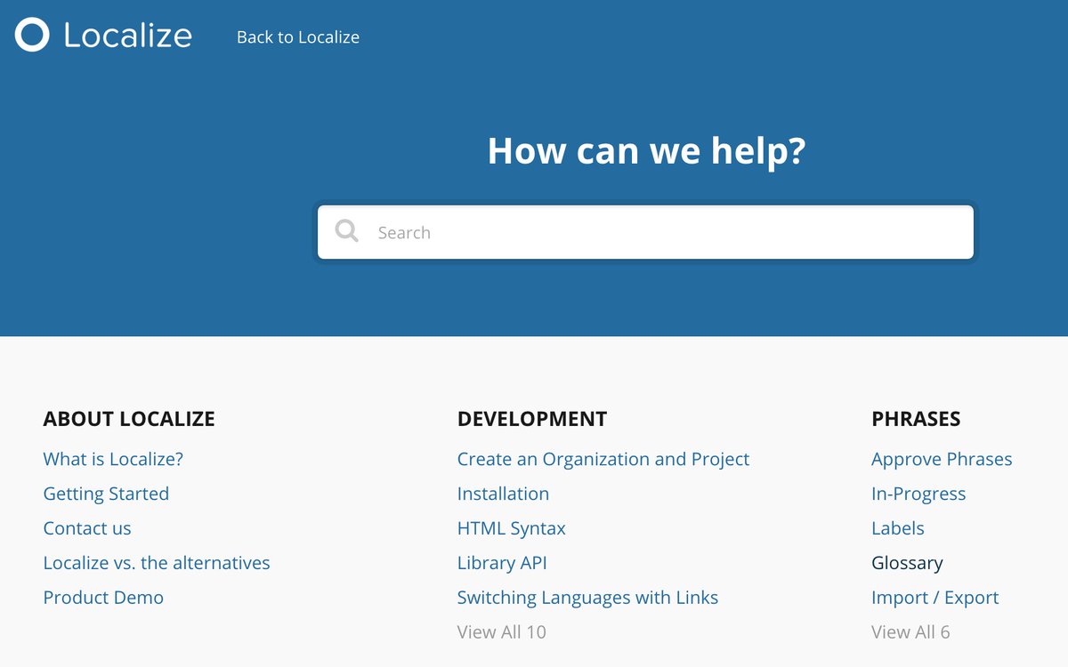 Localize's tweet image. Have questions or need help with #localizejs?  Check out our updated Help Center: help.localizejs.com