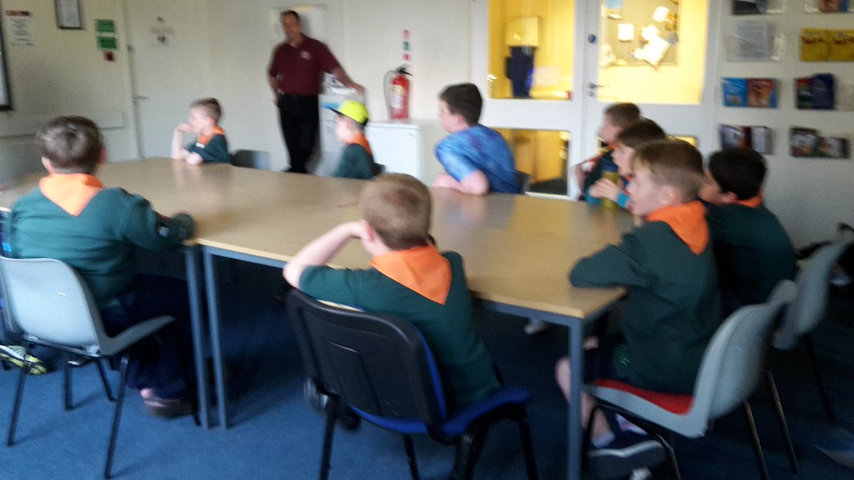 BrothertonScout's tweet photo. #Cubs #FireSafety at Selby Fire station @NorthYorksFire https://t.co/hAVtjgsuuo