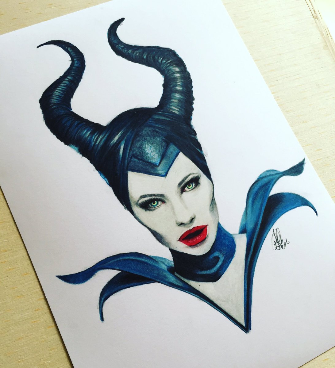 Operation Space Cat — Maleficent watercolor sketch. Probably my fav...