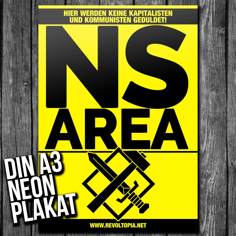 Hammer_Schwert's tweet photo. Z.B. die legendären #NSarea Plakate.
https://t.co/F14SyMhUEn
Hier werden keine Kapitalisten & Kommunisten geduldet! https://t.co/ytFVSIwycH