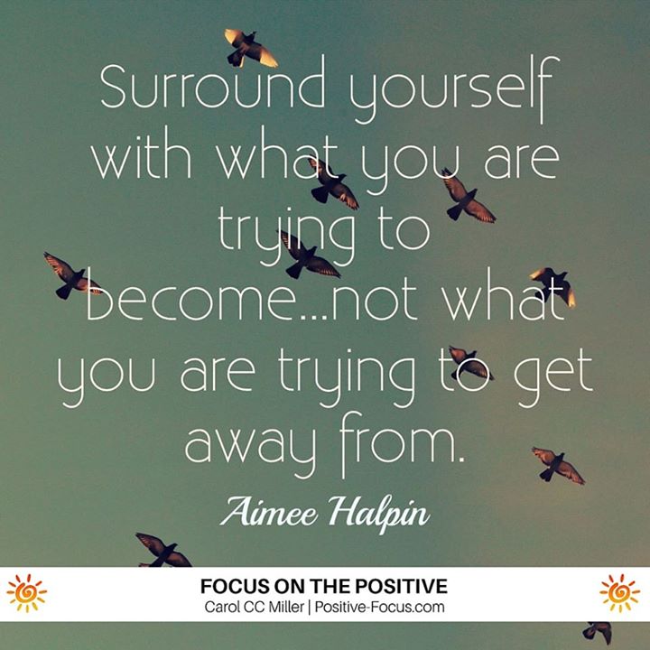 Surround yourself with what you're trying to become, not what you're trying to get away from. #recovery #soberliving