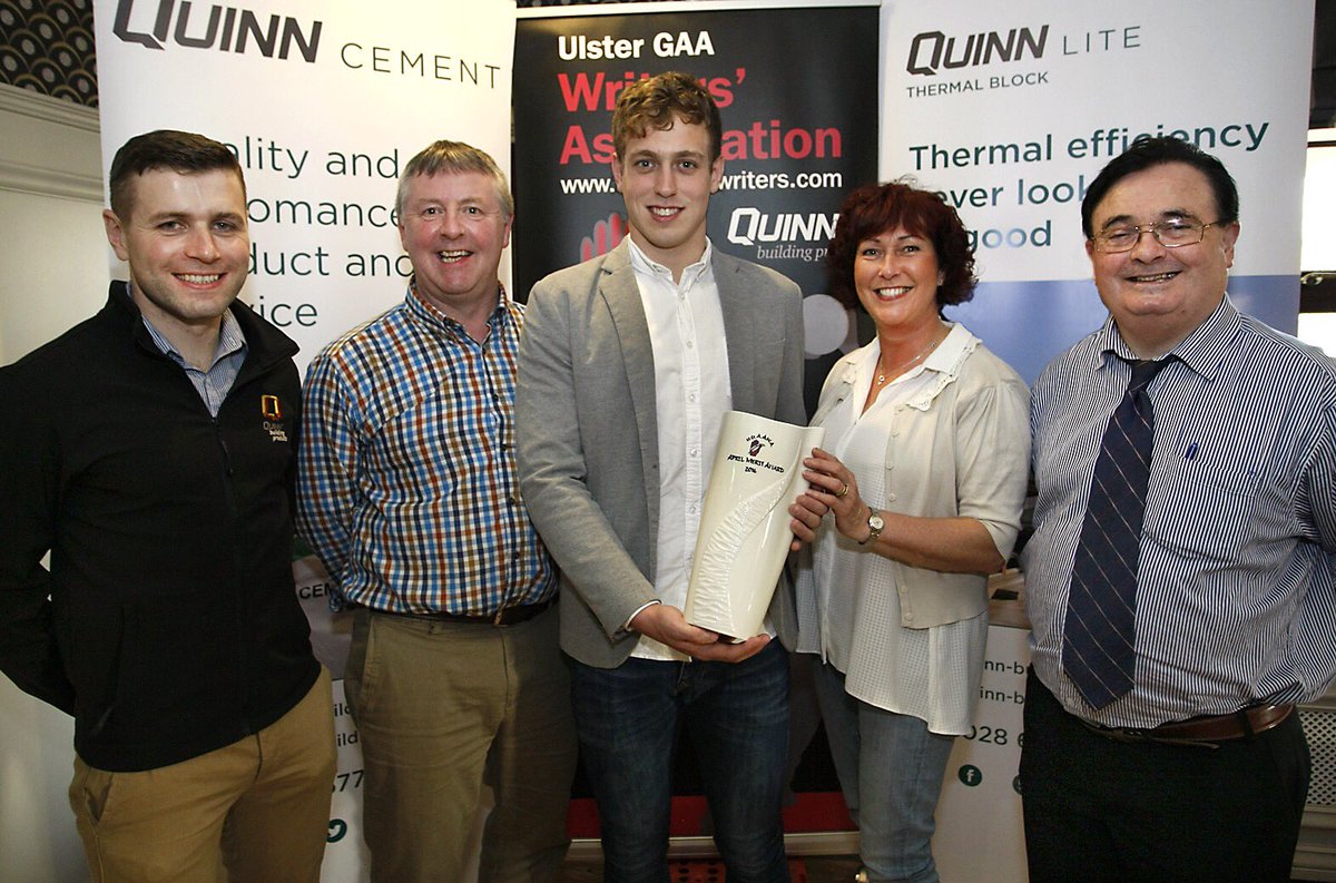 Congrats to <a href="/PadraigFaulkner/">Padraig Faulkner</a> who received the <a href="/QuinnBPltd/">Mannok Holdings</a> UGAAWA award for April from Chairman John Martin