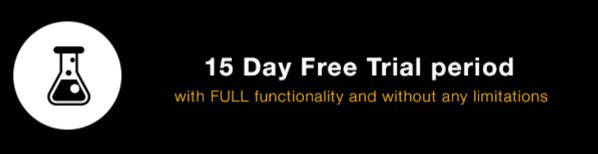15 Day #FreeTrial period with FULL #functionality and without limitations
