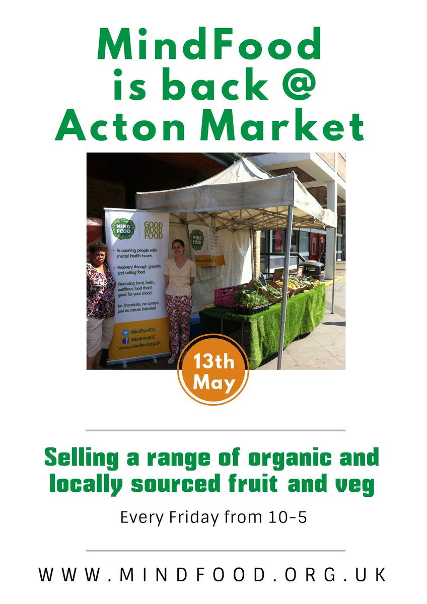 #EalingHour <a href="/EalingEvents/">Ealing Events</a>  <a href="/actonw3com/">ActonW3.com</a> We are back at Acton Market this Friday #OrganicFood #Wellbeing PS RT