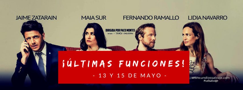 ALC_actores's tweet photo. @udsalvaje se despide esta semana! #ÚltimasFunciones #uds @nuevoapolo https://t.co/NCjd6hrYvP
