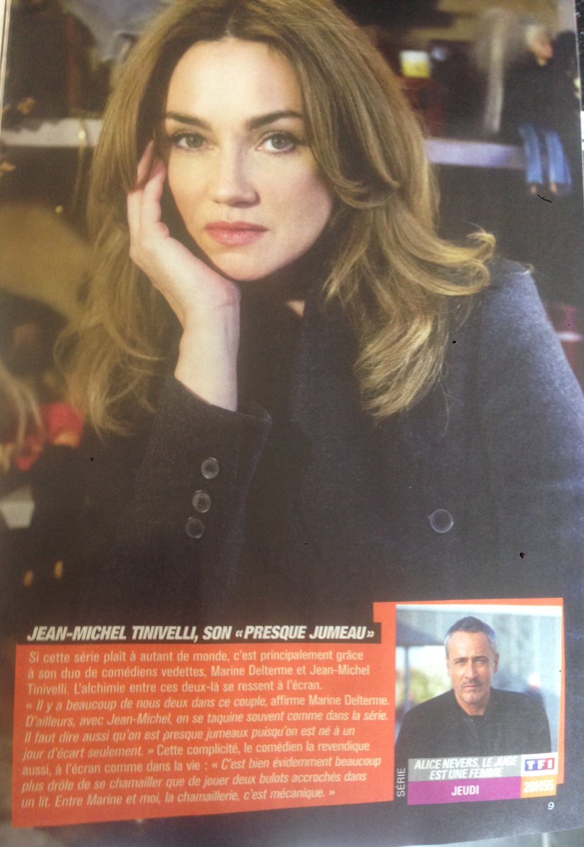 #AliceNevers à la une!!! <a href="/telemagazine/">Télé Magazine</a> #Telemagazine #MarineDelterme <a href="/jmtinivelli/">J-Michel Tinivelli</a>
