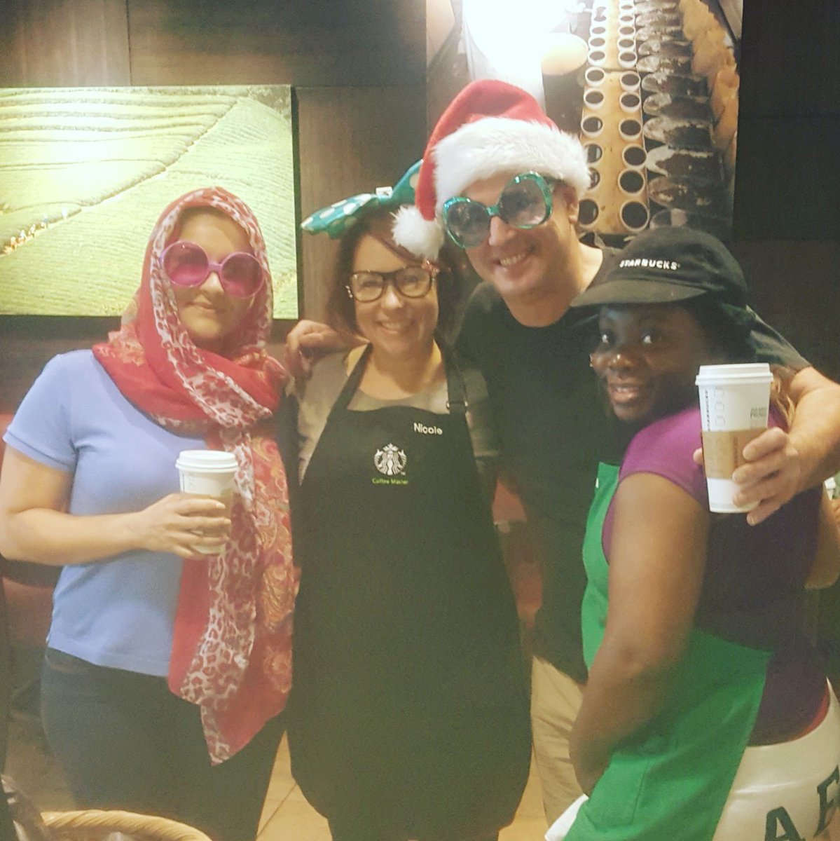 NewBoehm's tweet photo. Customers want 2 participate in our #partnerappreciation #wackywednesday #ilovemyjob @starbucksprtnrs @Tiffany_Clute https://t.co/IoKrEovPDm