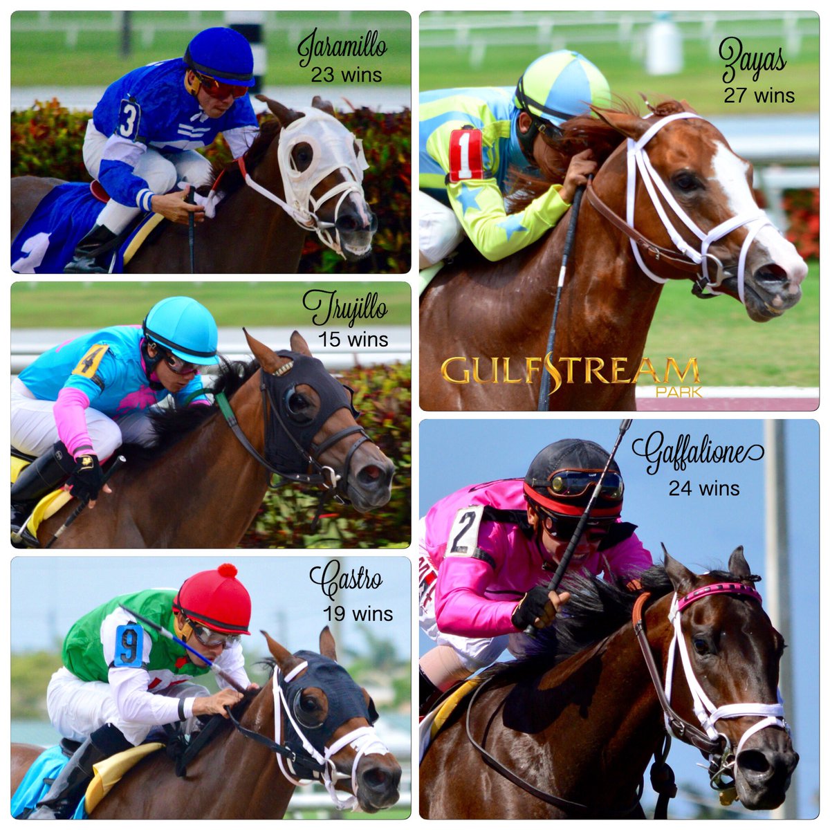 Gulfstream Park on Twitter "SpringMeet Top Jockeys, up to 5/8 zayas_edgardo (PR) in front