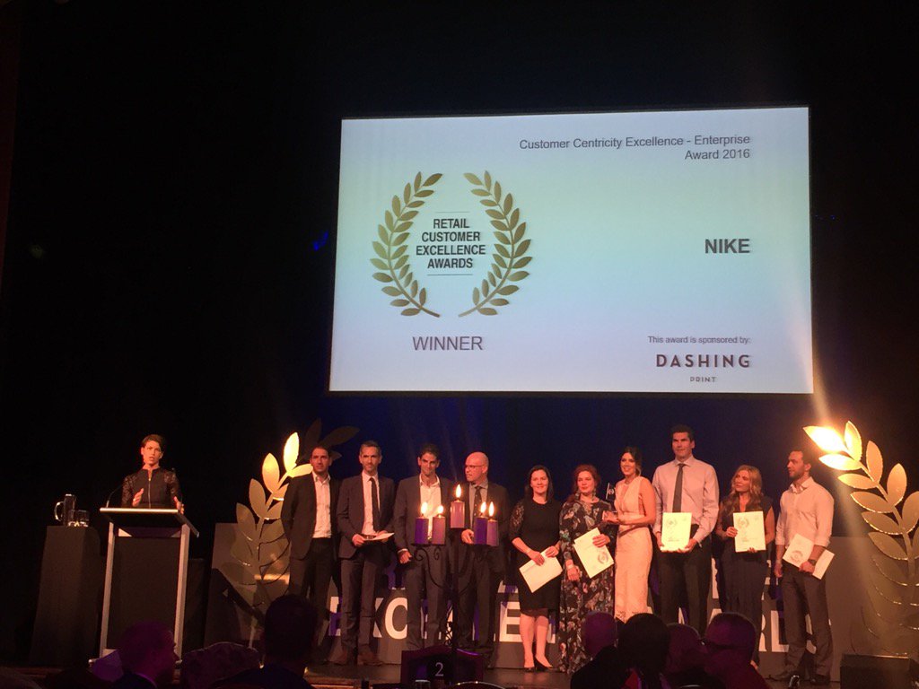 victormdavid's tweet photo. Total retail awards grande winner was #nike among other great winners #retail #awards #insideretail #designteam https://t.co/ba3u9BU1Zr