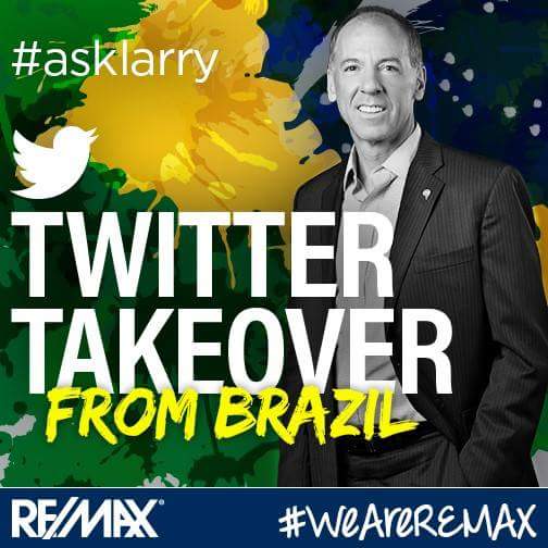 TheGeekyAgent's tweet image. RE/MAX VP of #global #dvelopment Larry Oberly takes over the @remax #twitter feed today at #AskLarry from #brazil