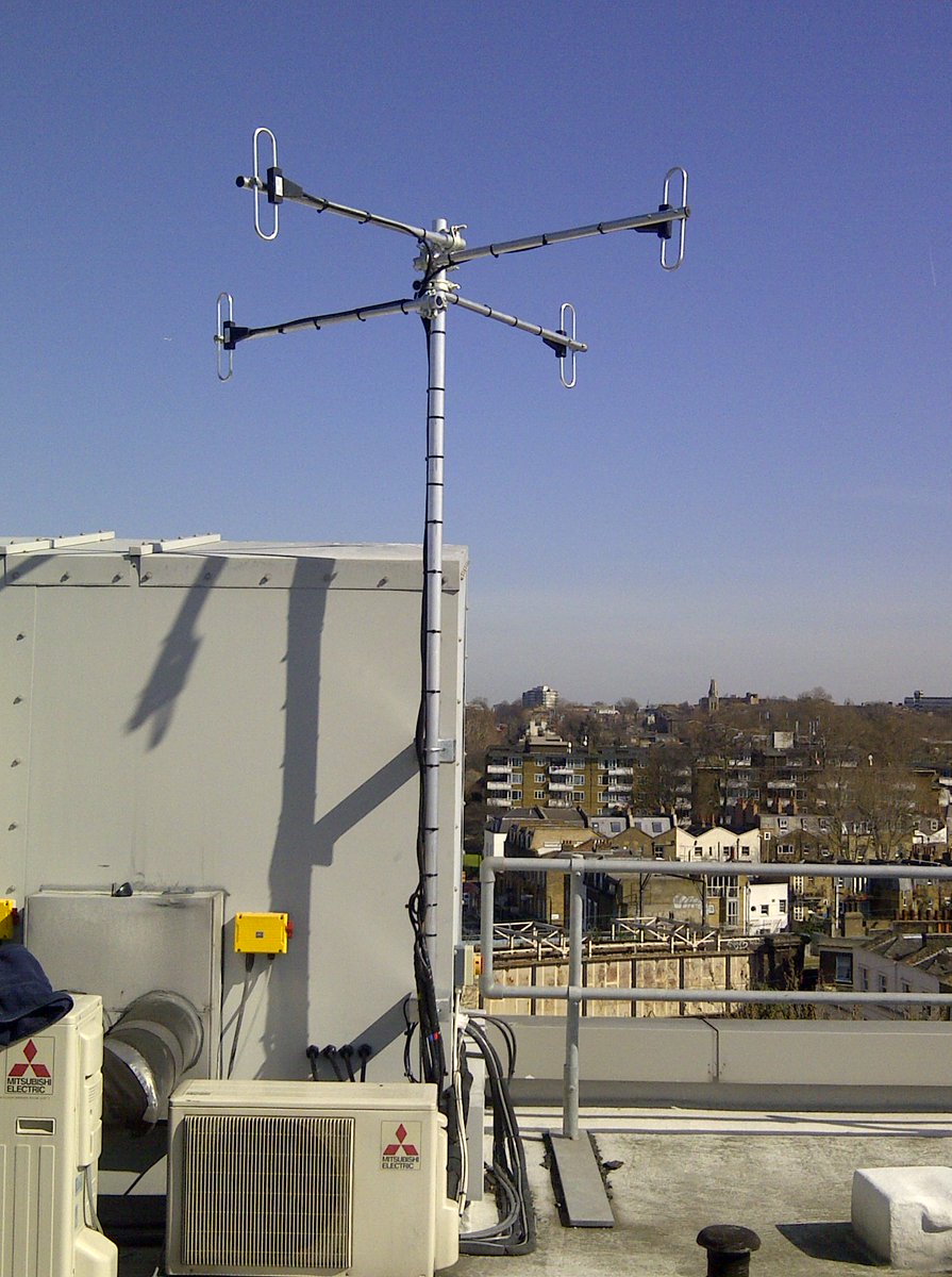 Tetra radio antenna installations and Bi-Directional combiner solution allows 4 tranceivers connected to 1 aerial