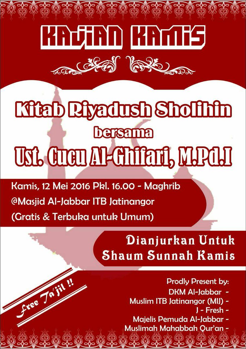 Berlomba- lombalah dalam hal kebaikan :)