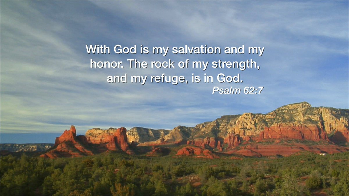 With God is my salvation and my honor. The rock of my strength, and my refuge, is in God. - Psalm 62:7 #RadiantTV