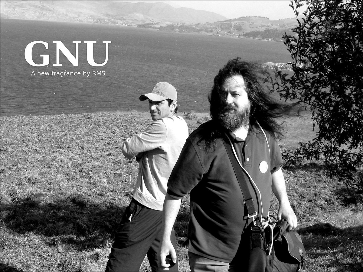 unixmen's tweet image. GNU - A new fragrance by RMS #Unixmen