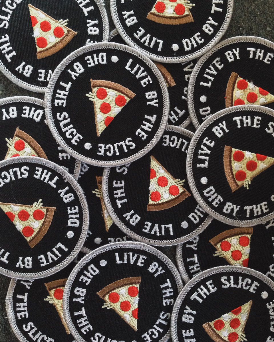 nightcrawlerco's tweet photo. Pizza patches back in stock! Visit https://t.co/E4ZzqO6aYp to grab yours. #patchgame https://t.co/6nffNBJzfq
