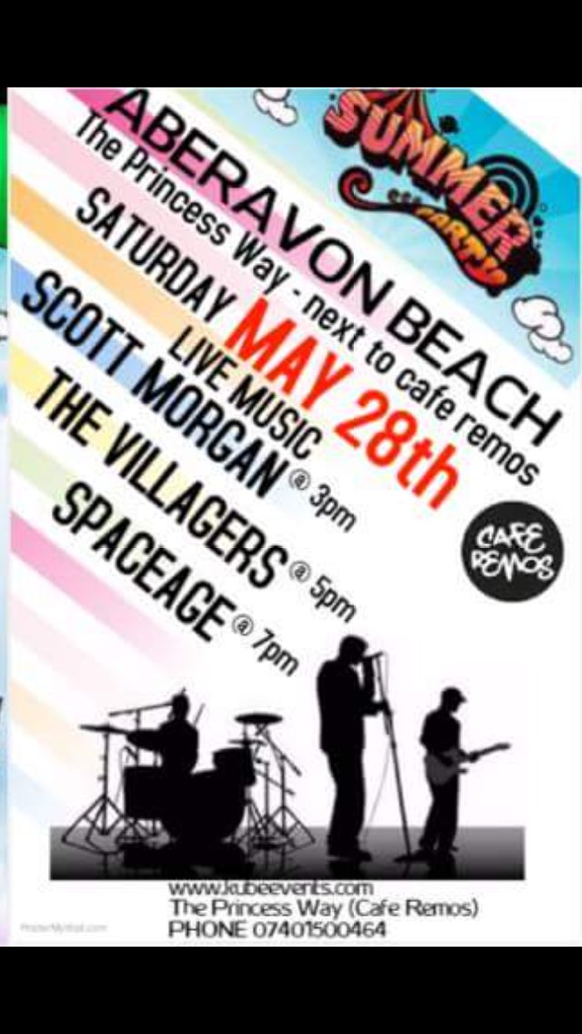 We're playing at Aberavon Beach on May 27th, should be good