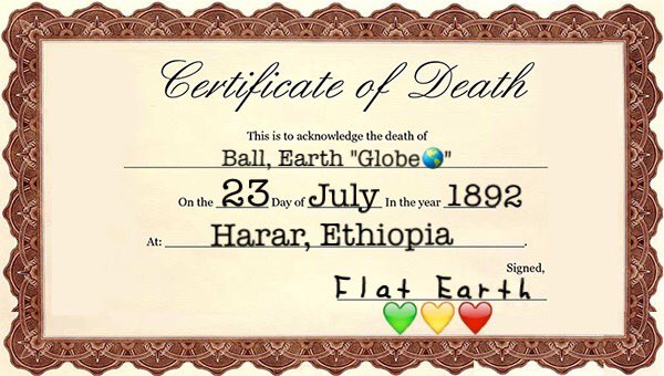 NothingSirius's tweet photo. @rmbctious @InertEarth sure we are buddy! You are the #DupedFool #MinionBot
#InertEarth

#BallEarthDeathCertificate https://t.co/lKV1FJblvP