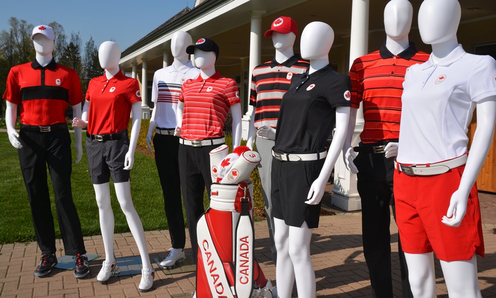 GolfCanada's tweet photo. More images of the #TeamCanada golf uniform for @Rio2016_en https://t.co/dFR7Zhf27V