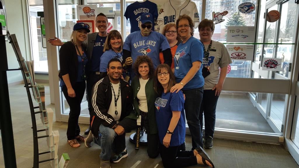 District connection day at 3736. What's your favorite sports team?! @DeniseCH_TD @JaneD_TD #goJaysgo #TDlovesjays