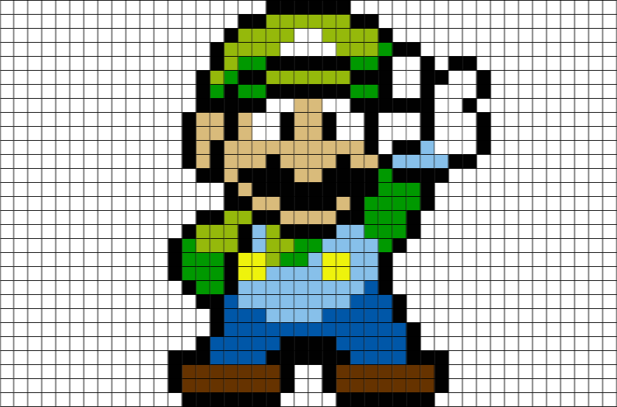 Luigi Pixel Art