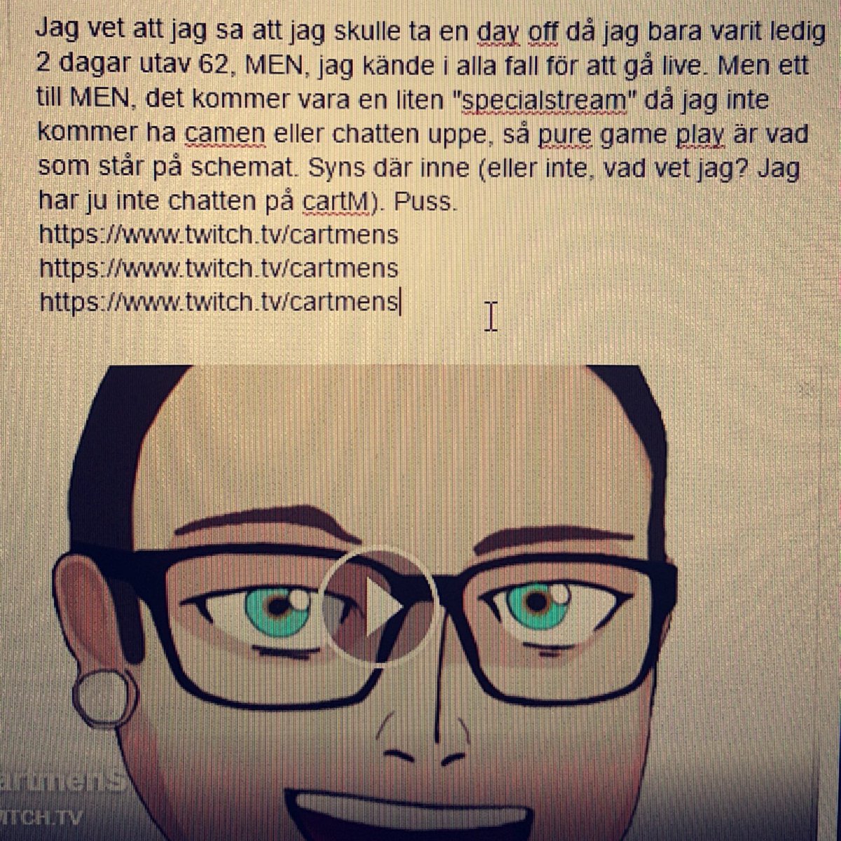 CartmenS's tweet image. Live! No cam, no chat.
Twitch.tv/CartmenS 
#CSGO #twitch #CartmenS