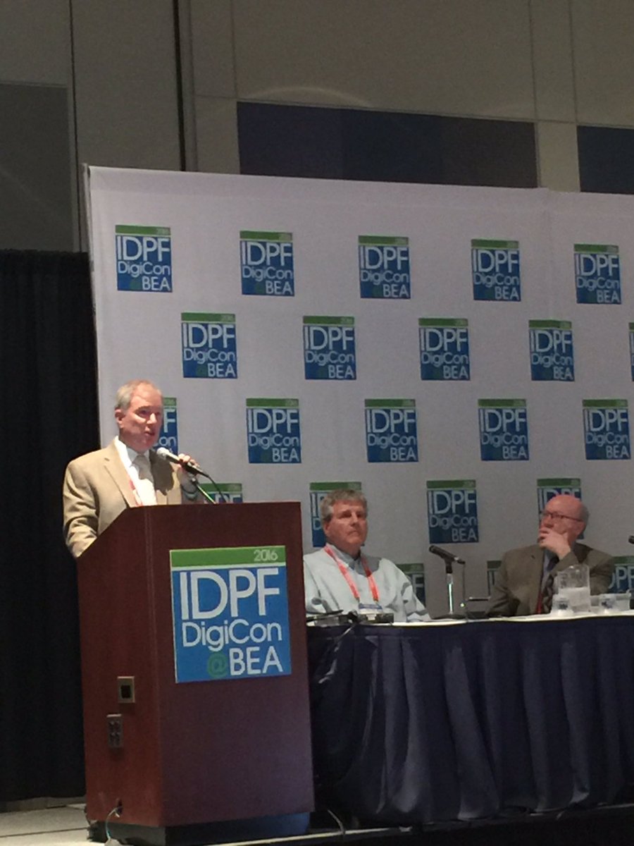 CLaPierreA11Y's tweet image. Bill McCoy #IDPFDigiCon IDPF members meeting describing the potential merger between @IDPF and @W3C.