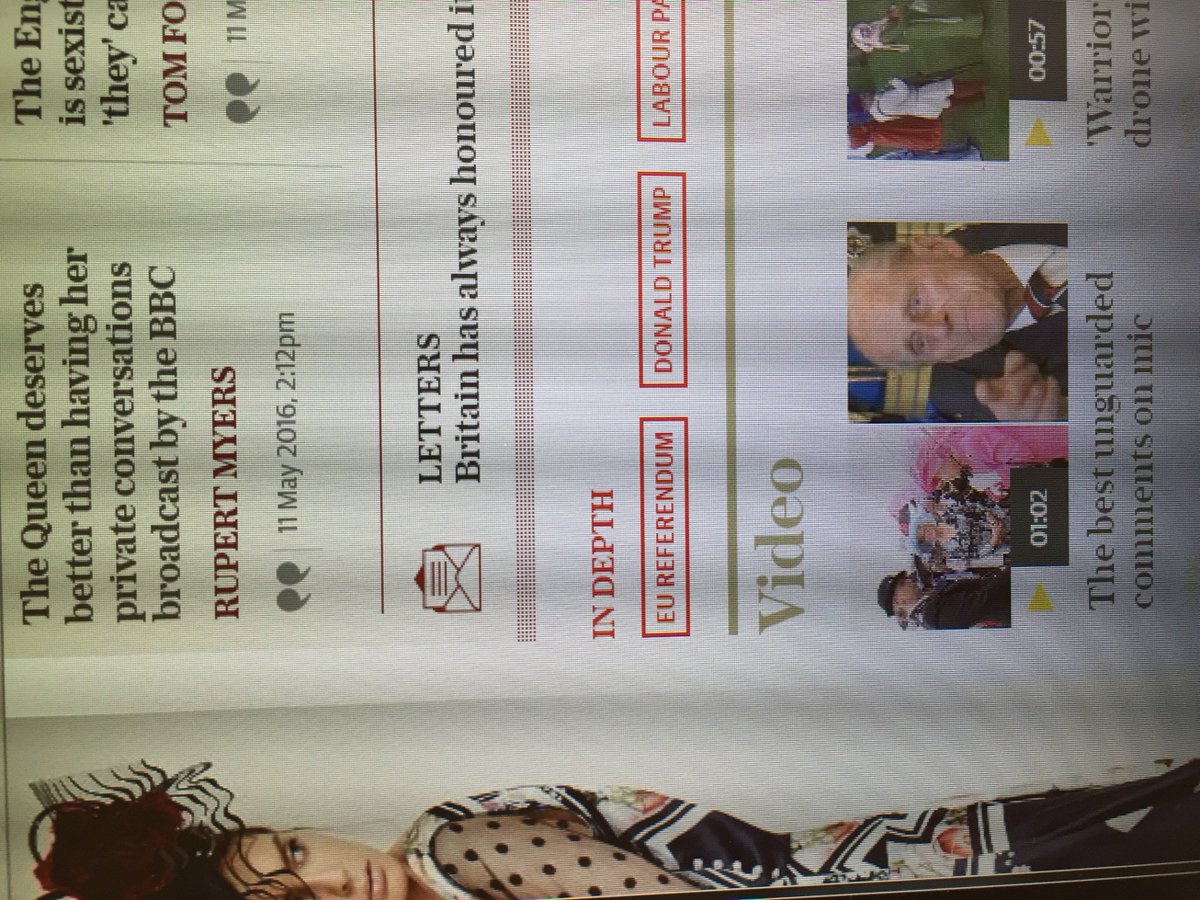 jtjbuckingham's tweet photo. @Telegraph having their cake &amp; eating it - boo @BBCWorld for exploiting Liz. Yes 4 clickbait Best Unguarded Comments https://t.co/XmlOmLv9YF