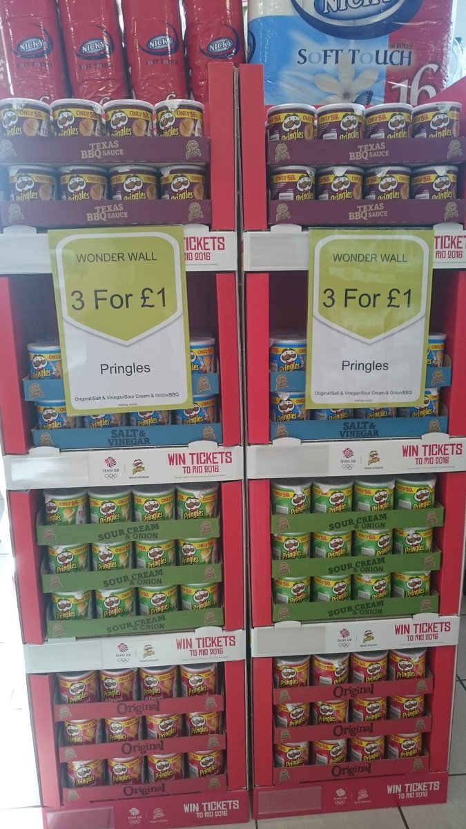 The Pringles have landed at MyLocal Southampton City Gateway 
3 for £1
@PaulalanDennis