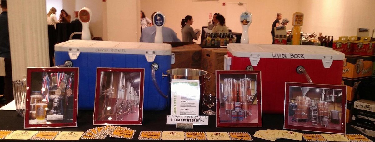 CBCbeer's tweet photo. .@UnionBeerDist trade show #CultivatingCraft #CheckerCabBlondeAle #SunsetRedAle #BlackHoleXXXStout #HopAngelIPA https://t.co/rEGpPEbSTu