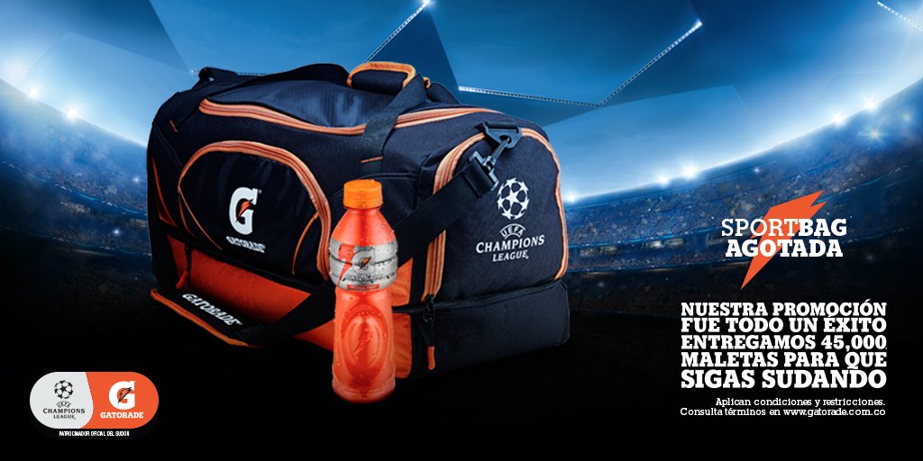 gatorade maleta