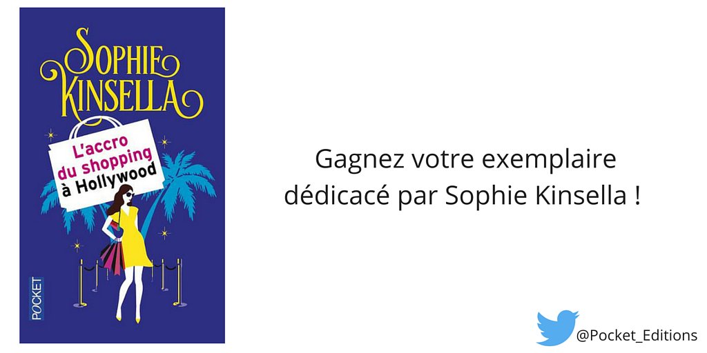 Pocket_Editions's tweet photo. #JeuConcours @KinsellaSophie ! Pour participer : suivez-nous &amp; partagez ce tweet 😃

*Tirage au sort le 24/05 https://t.co/5SR1dMABPc