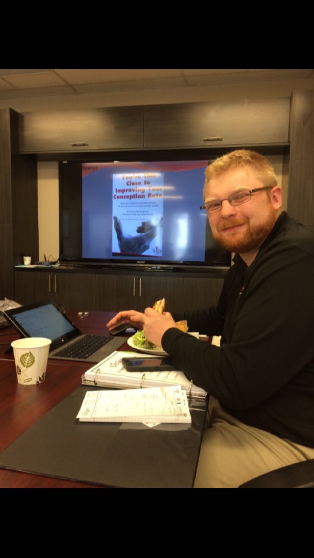 Tobytooes's tweet photo. AI training at EastGen this morning with Bruce Poulin and Craig Leroy, Dairy Solutions Specialist! #eastgen #ai https://t.co/X1WPcq2xuR