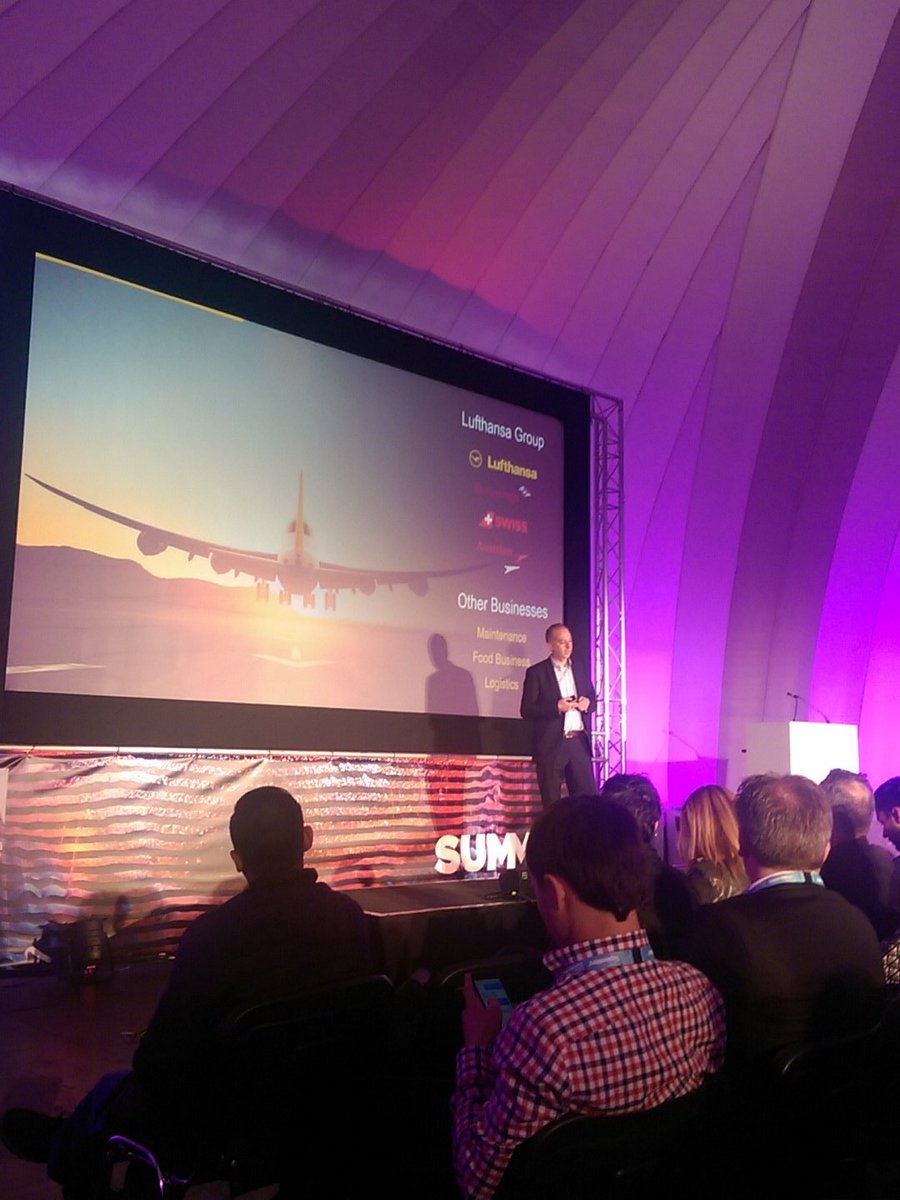 Final Session for today about customer experience <a href="/lufthansa/">Lufthansa</a> 😋 by Marcus Casey #AdobeSummit #Lufthansa