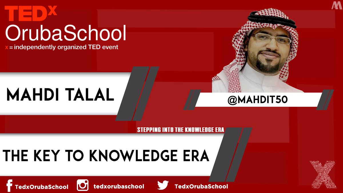 TedxOrubaSchool's tweet photo. Wait for Mahdi Talal this Friday! 

Apply now
https://t.co/4sgYWFByLj https://t.co/KbvxNmeCPC