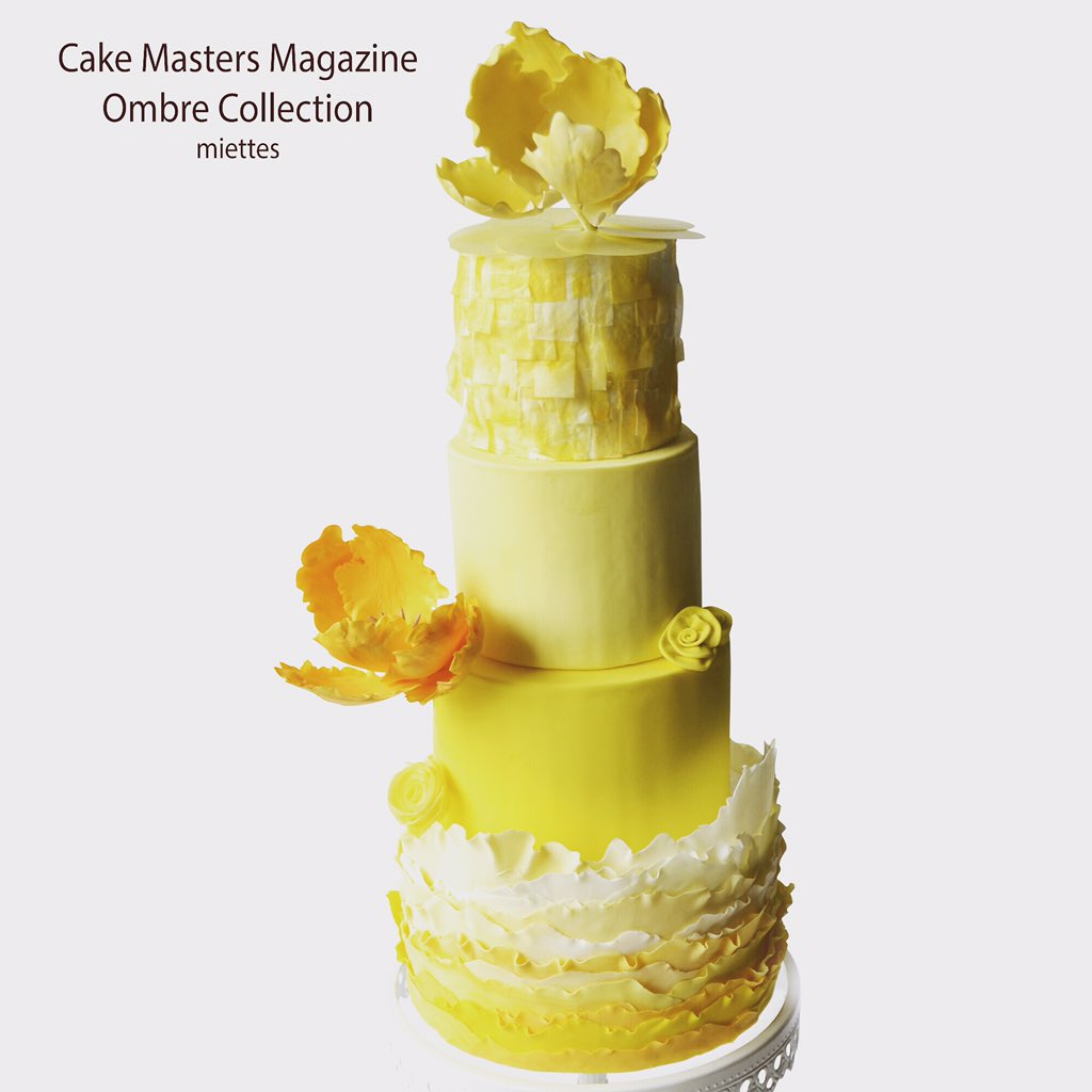 Beautiful #ombre cakes in #cakemasters #magazine - which is your fav? Each with tutorial!