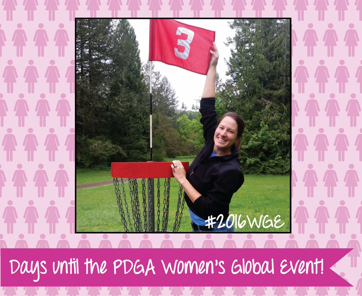 PDGA_WGE's tweet photo. 3 Days... #2016WGE 
https://t.co/sWcKfT0vwG

@pdgawomen @PDGA #DiscGolf
#WomenPlayDGToo https://t.co/vljLVr0zzP