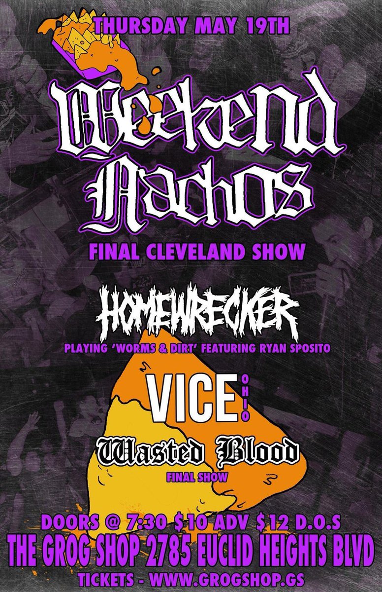 Last Wasted Blood show! RT this flyer and we'll chose one random person to send a test pressing of the VOID 12" LP.