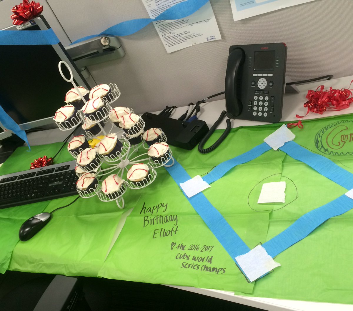 SleeplessinDSM's tweet photo. When there is a birthday on the team we don't settle for a card.. @LDPforMe Happy Birthday @WorkingCyclone https://t.co/Efg1MZOhIk